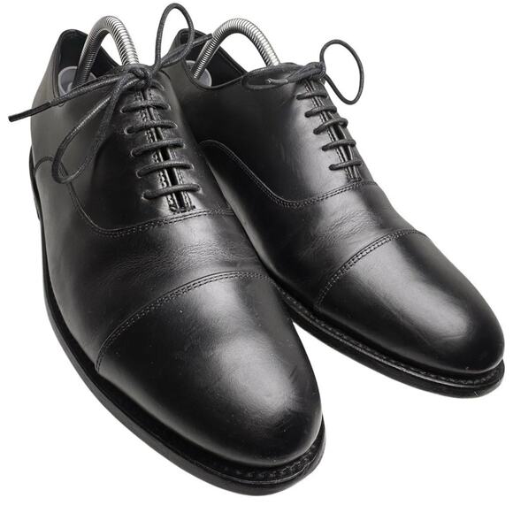 Thursday Boot Co The Executive Men Sz 10 Black Leather Cap Toe Oxford Dress Shoe - Picture 15 of 16